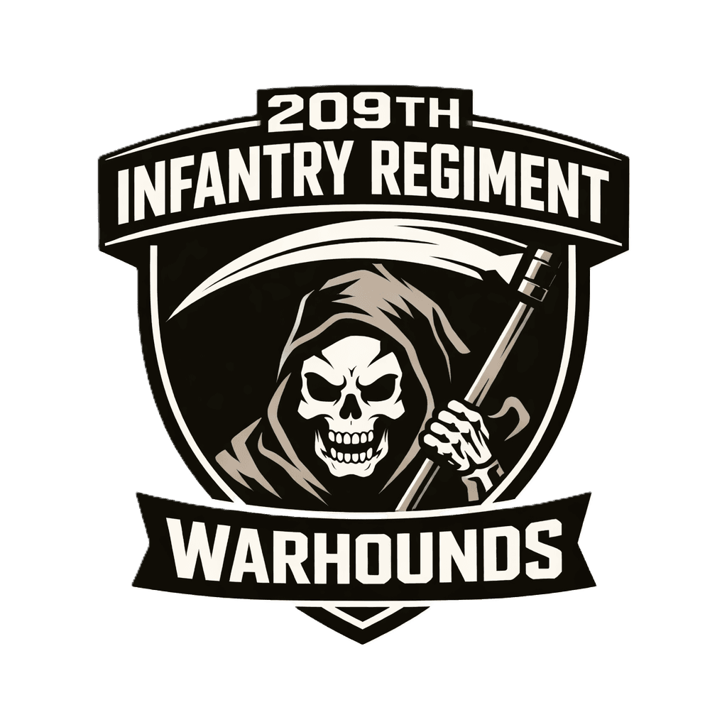209th Infantry Regiment — “Warhounds” insignia