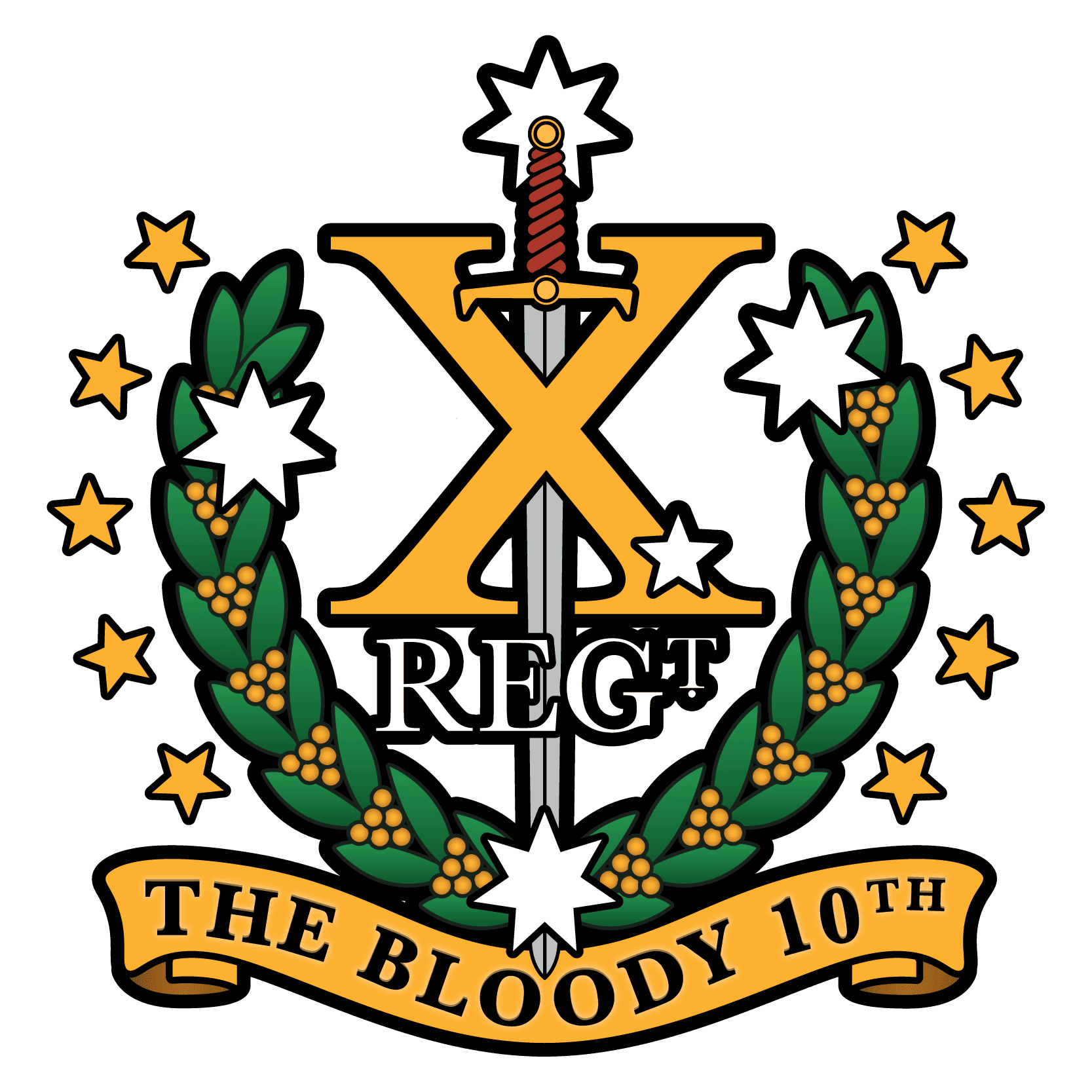 The 10th Southern Cross insignia