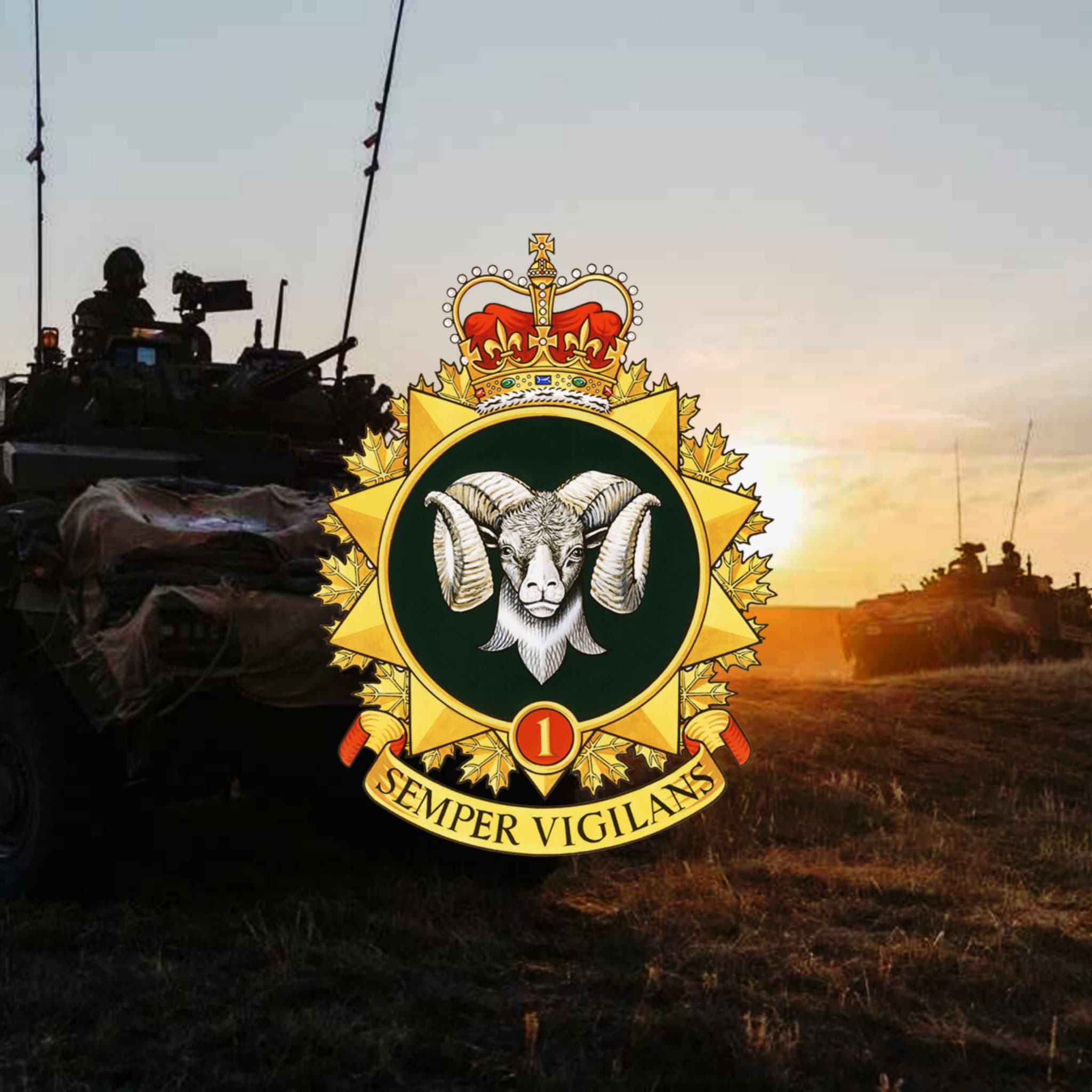 1 Canadian Mechanized Brigade Group insignia