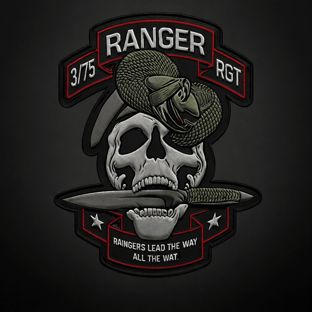 Bravo Company, 3rd Ranger Battalion, 75th Ranger Regiment. A3 insignia