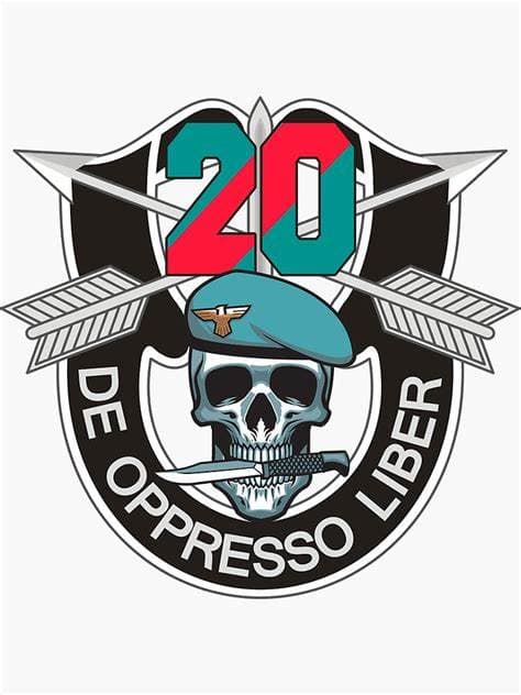 20th Special Forces Group (Airborne) (20th SFG) (A)1st Battalion HHC (Fort Payne, Alabama) insignia