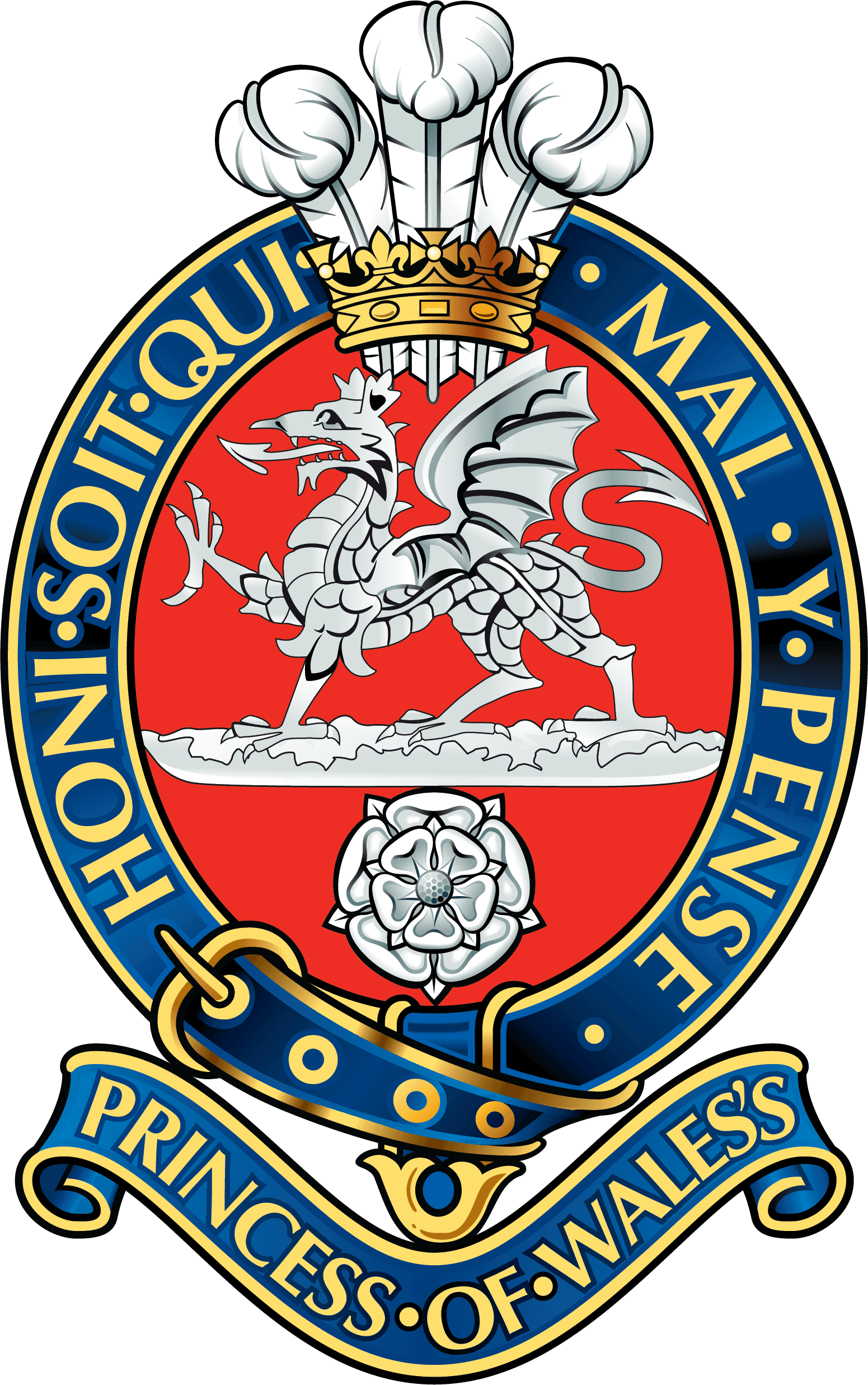 Princess of Wales Royal Regiment, A Coy, 1 Bn insignia