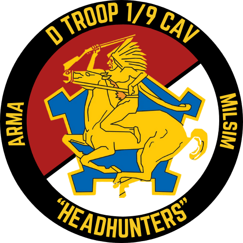 D Troop - 1-9 Air Cav insignia