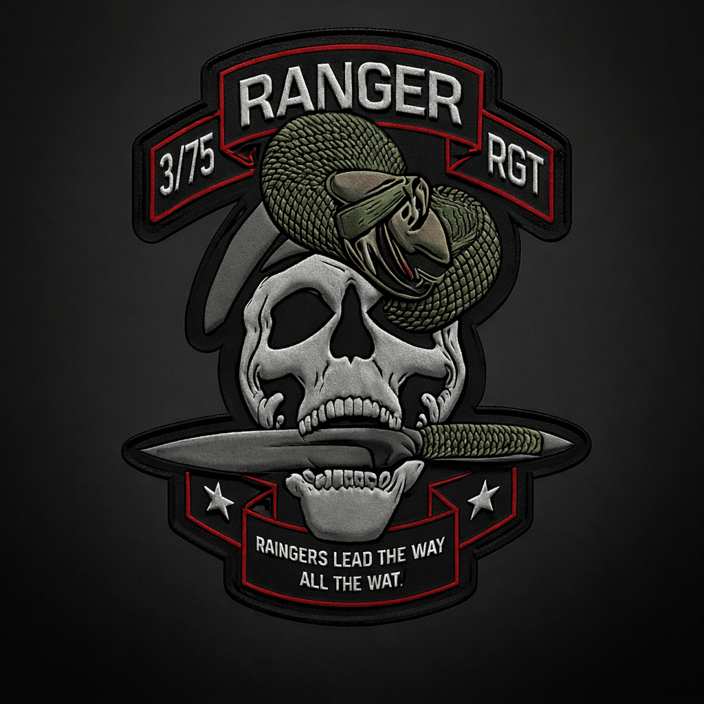 Bravo Company, 3rd Ranger Battalion, 75th Ranger Regiment. A3 insignia