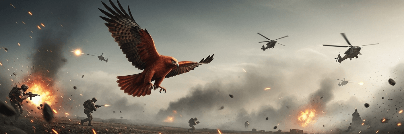 Delta Company - Task Force Redhawk banner