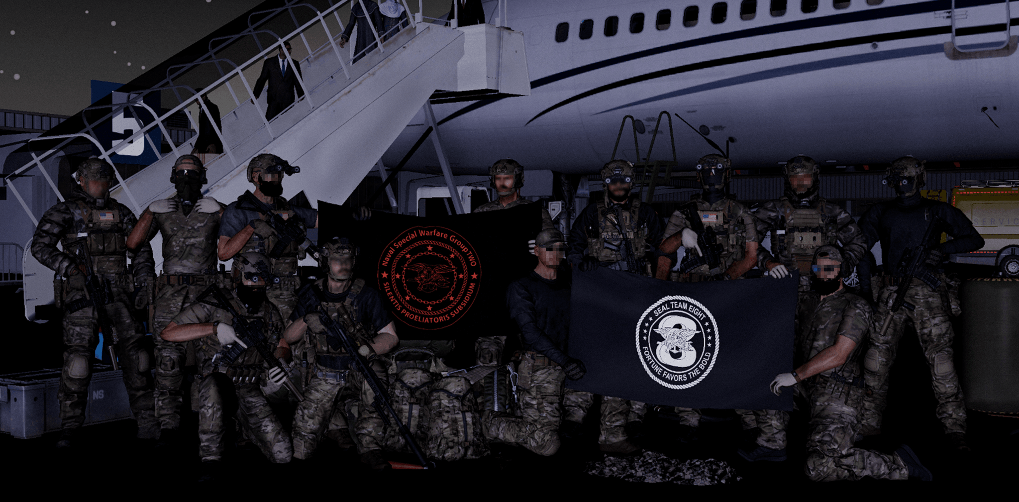 3 Troop, SEAL Team 8 banner