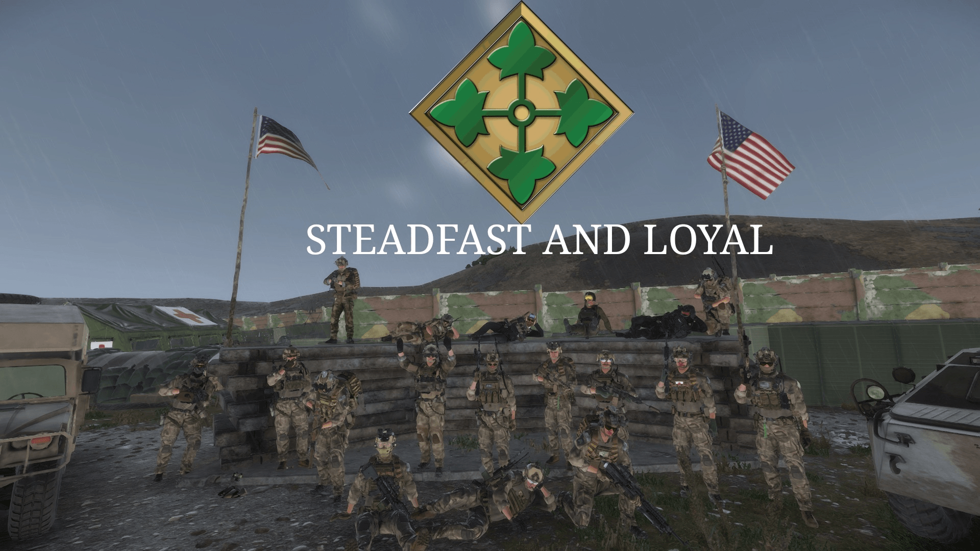 4th Infantry Division. banner