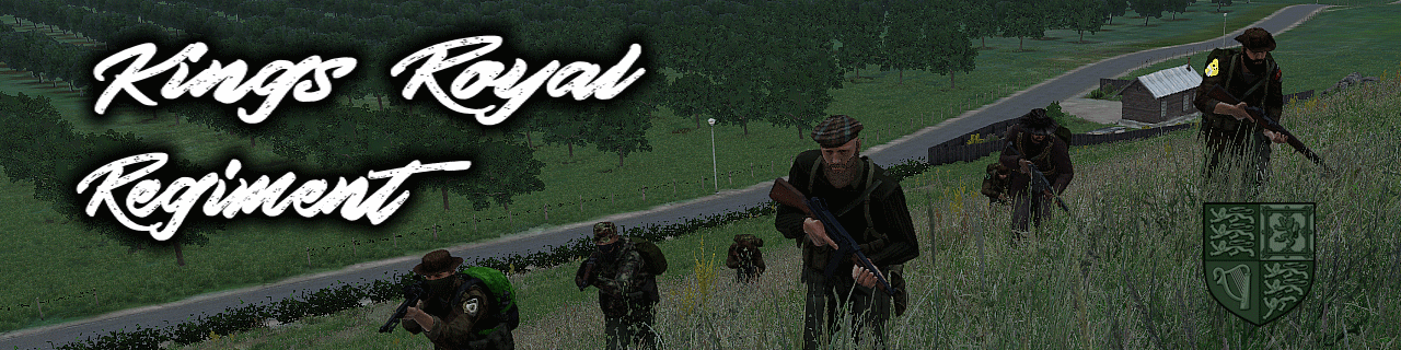 Kings Royal Regiment banner