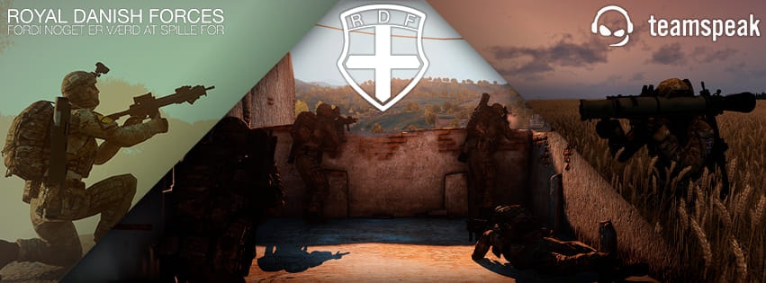 RDF Royal Danish Forces banner