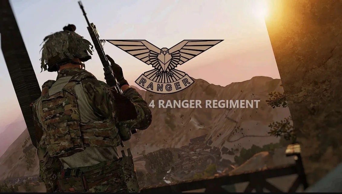 UK 4 Ranger Regiment banner