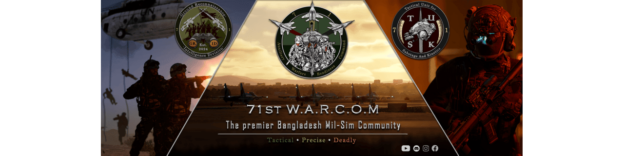 71st Mil-Sim Group banner