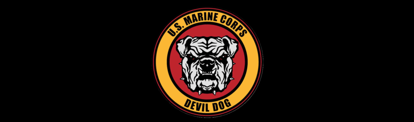 1st Marine Volunteers "Devil Dogs" banner