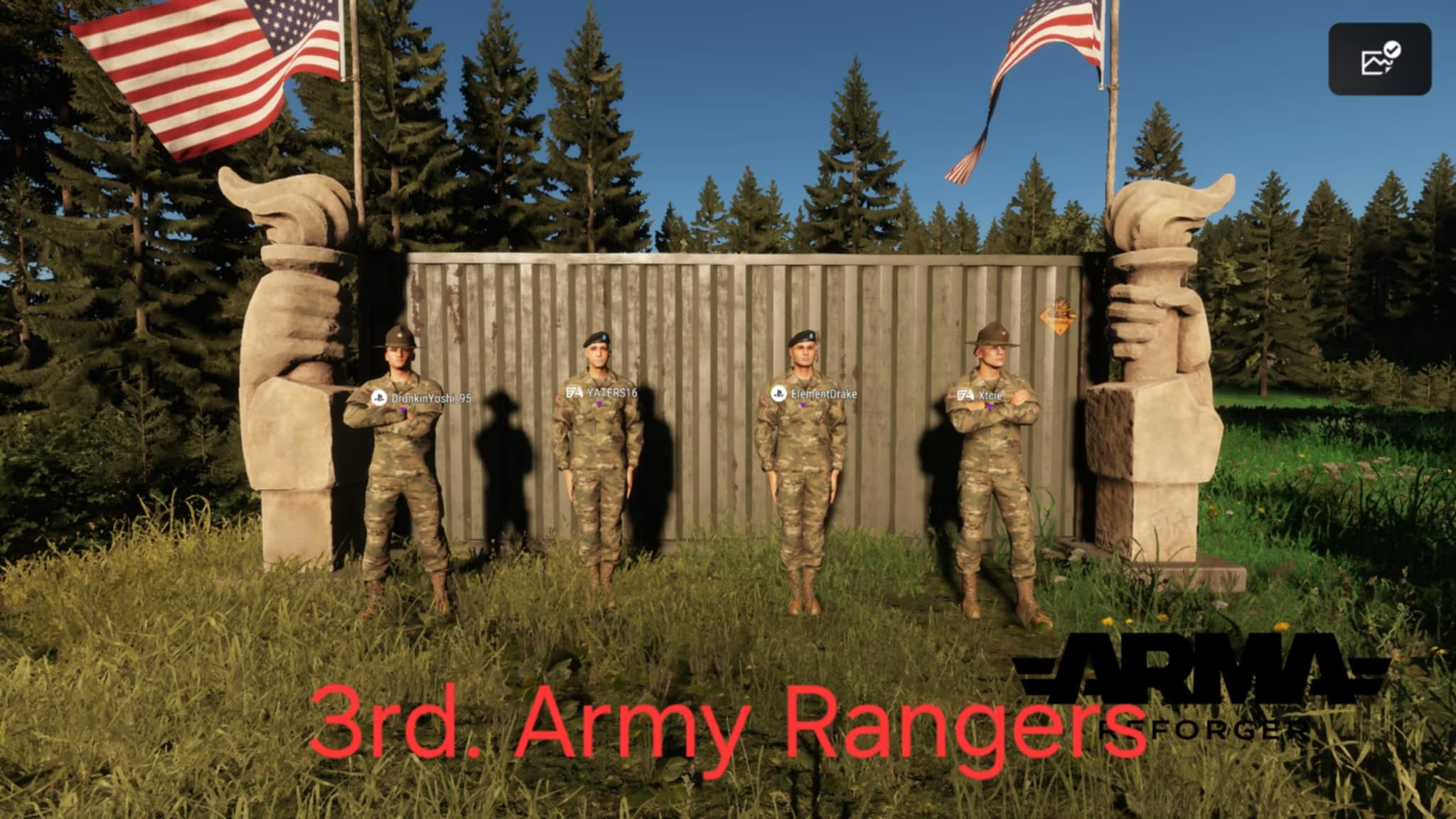 3rd. Army Rangers banner