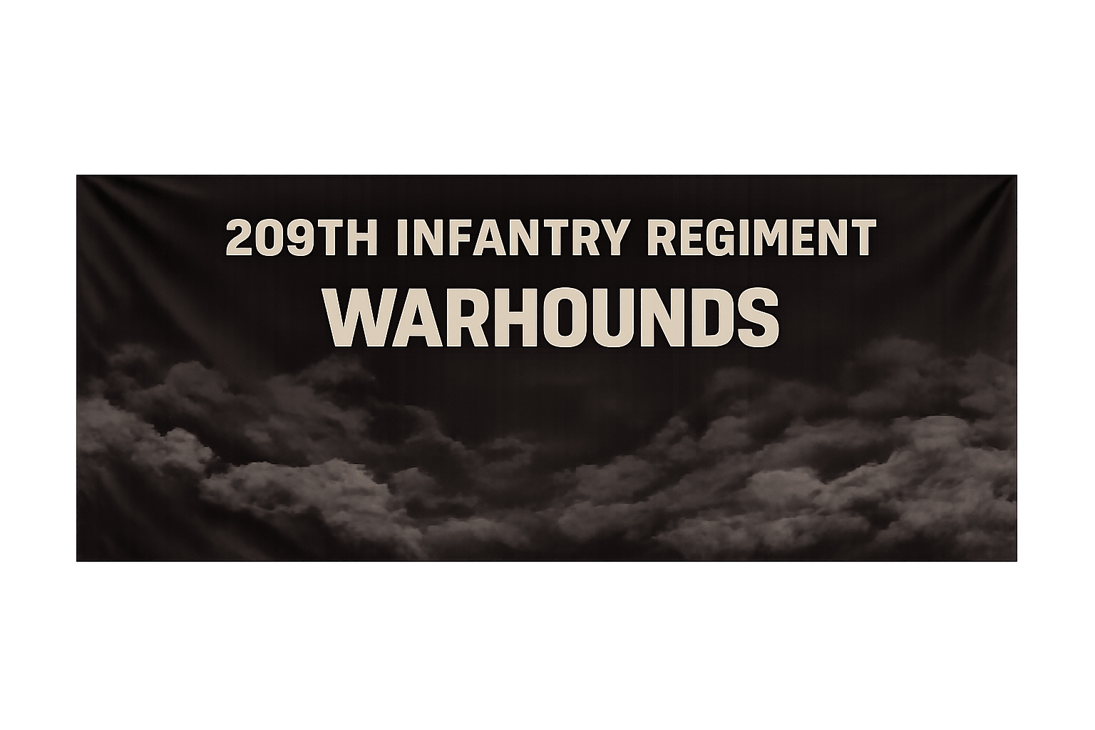 209th Infantry Regiment — “Warhounds” banner