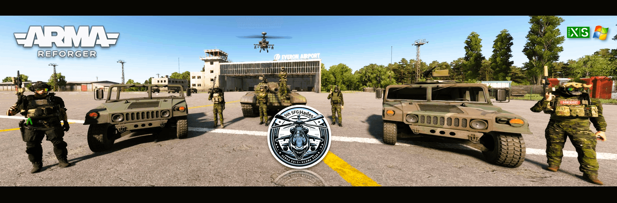 **5th SFG Hades 1st BN  COMMAND ** banner