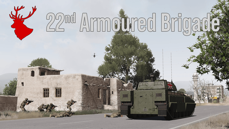 22nd Armoured Brigade banner