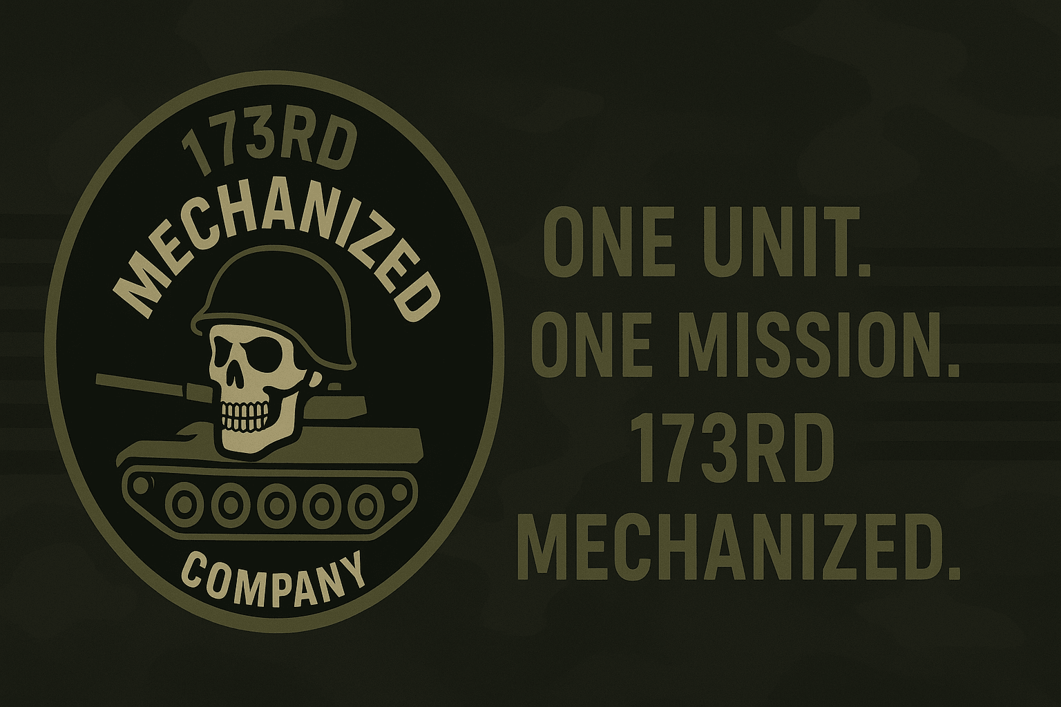 173rd mechanized Company banner