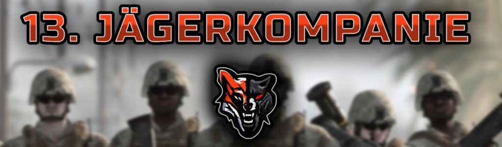 13.Jägerkompanie banner