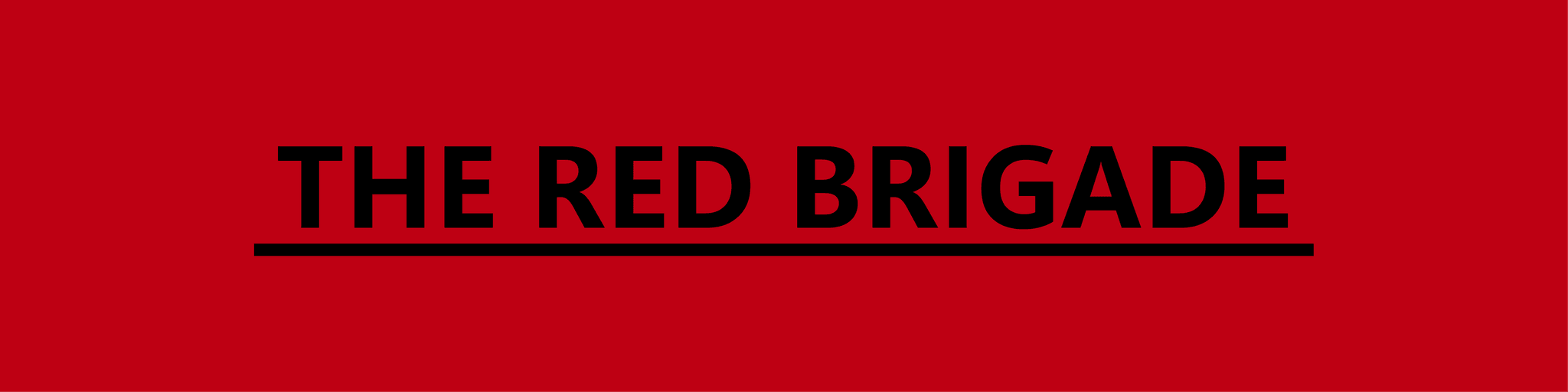 Red Brigade banner