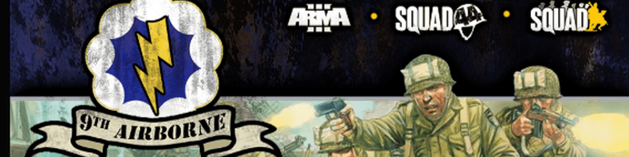 The 9TH Airborne Division banner