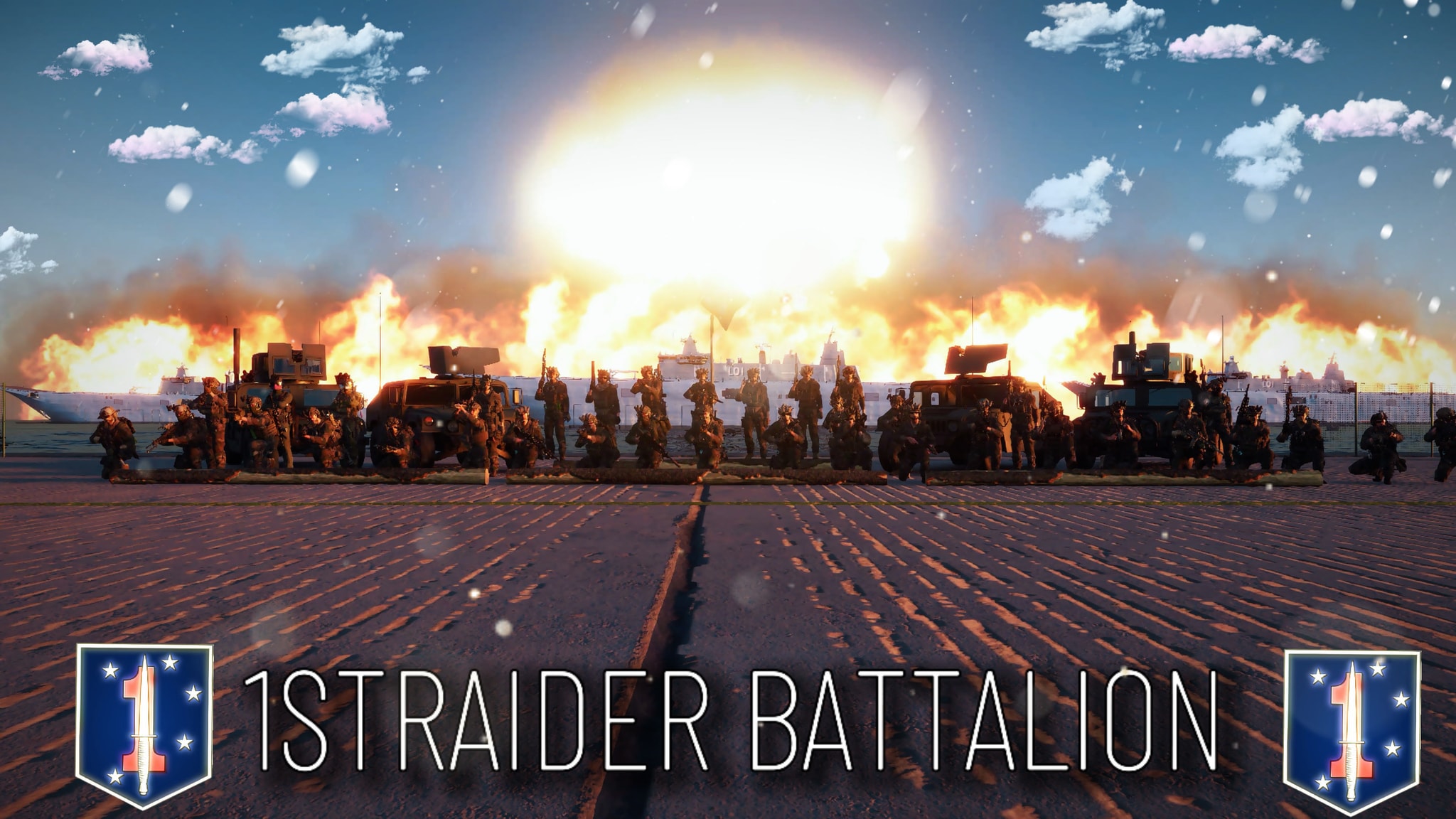 1st Marine Raider Battalion banner