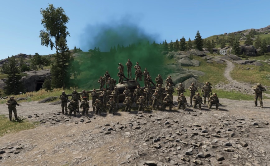 The 1st Marine Division banner