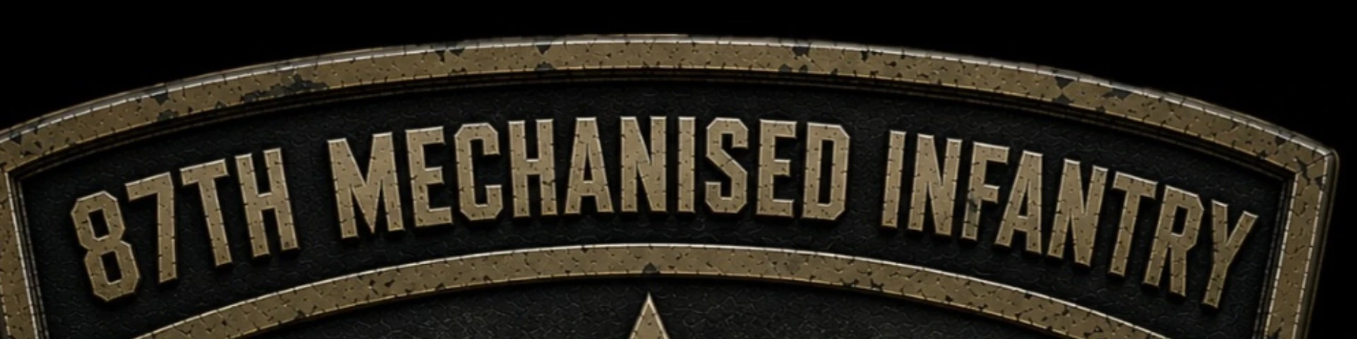 87th Mechanised Infantry banner