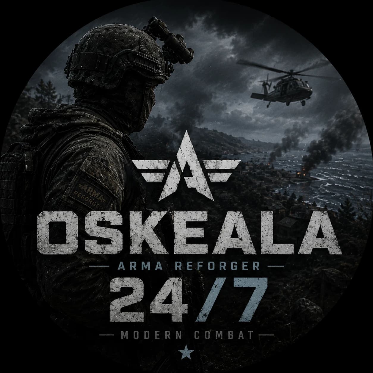 Oskeala 24/7 Modern Conflict insignia