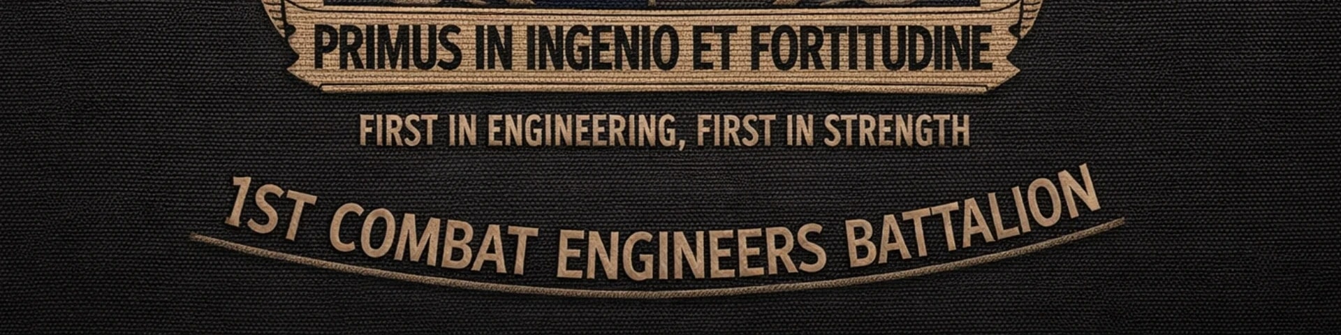 1st COMBAT ENGINEERS ALPHA banner