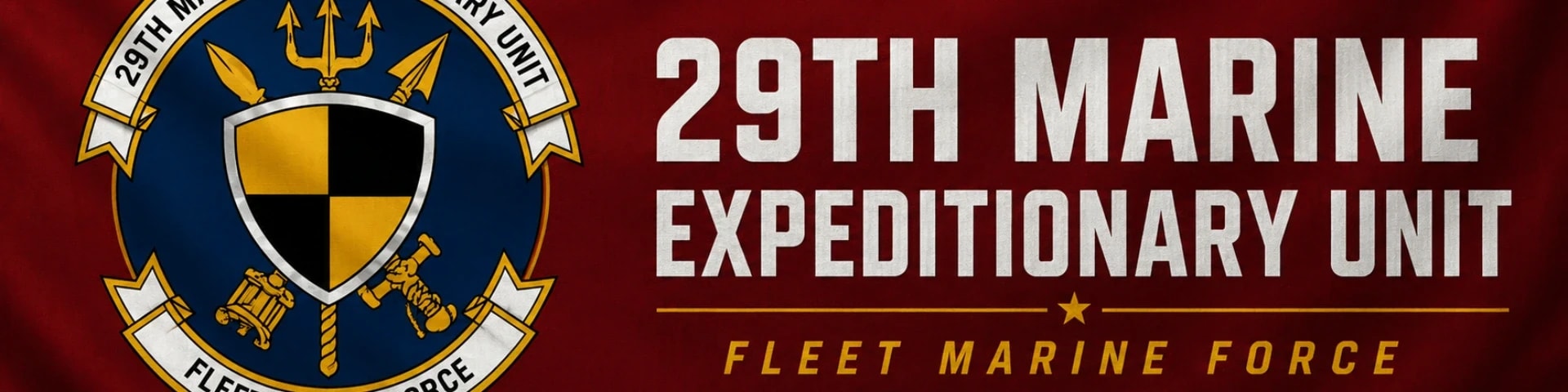 29th MEU | Fleet Marine Force banner