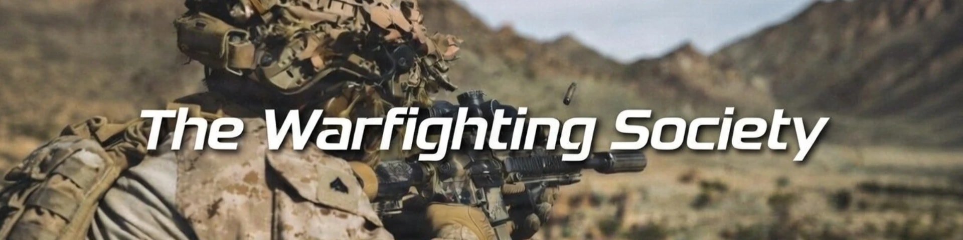 The Warfighting Society banner