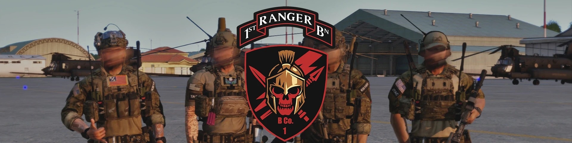1st Ranger Battalion B Company banner