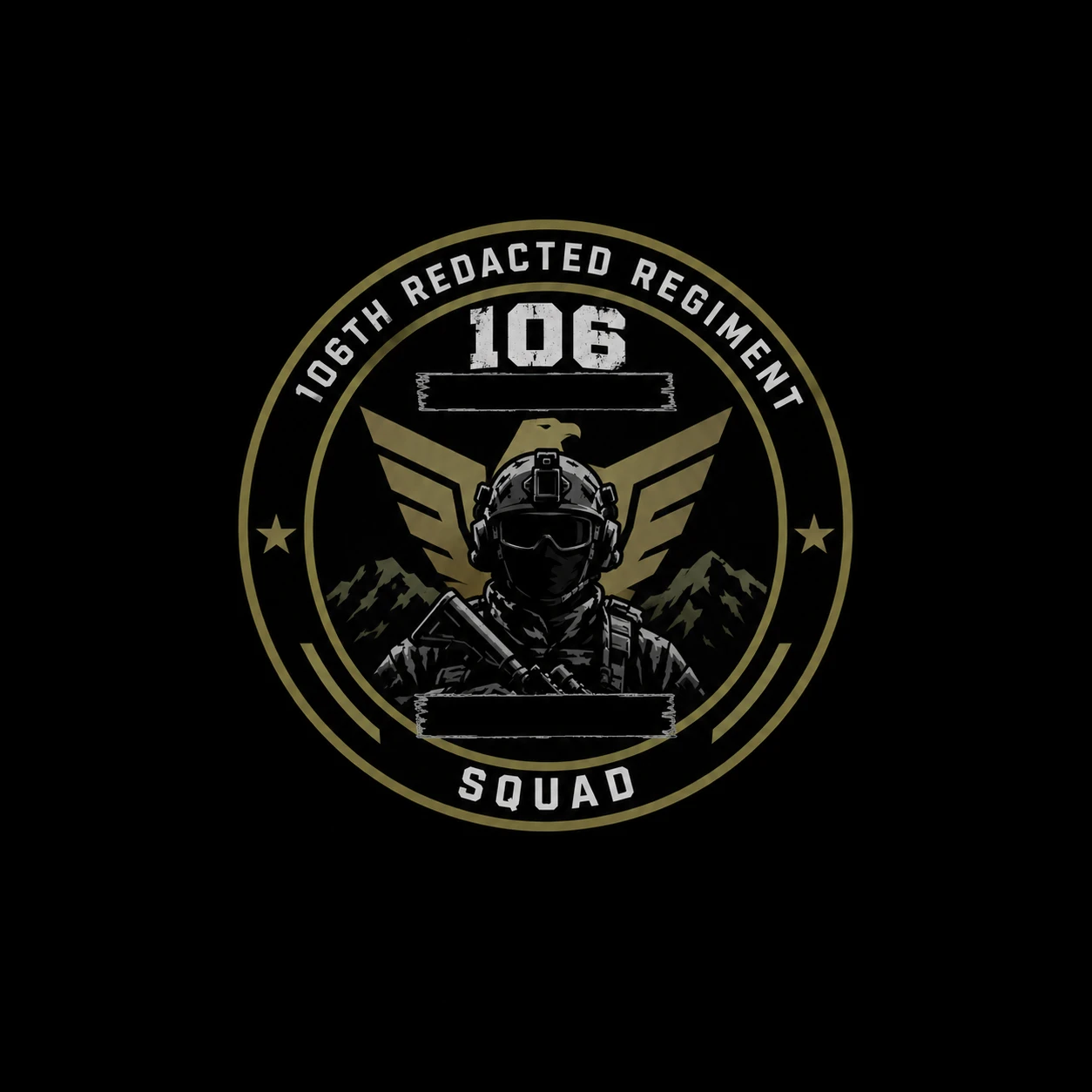 106th redacted regiment insignia