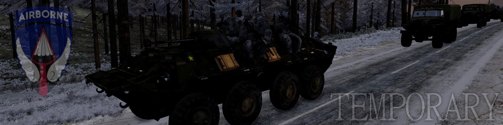 12th Mechanized Airborne Taskforce "Crimson Valkyries" banner