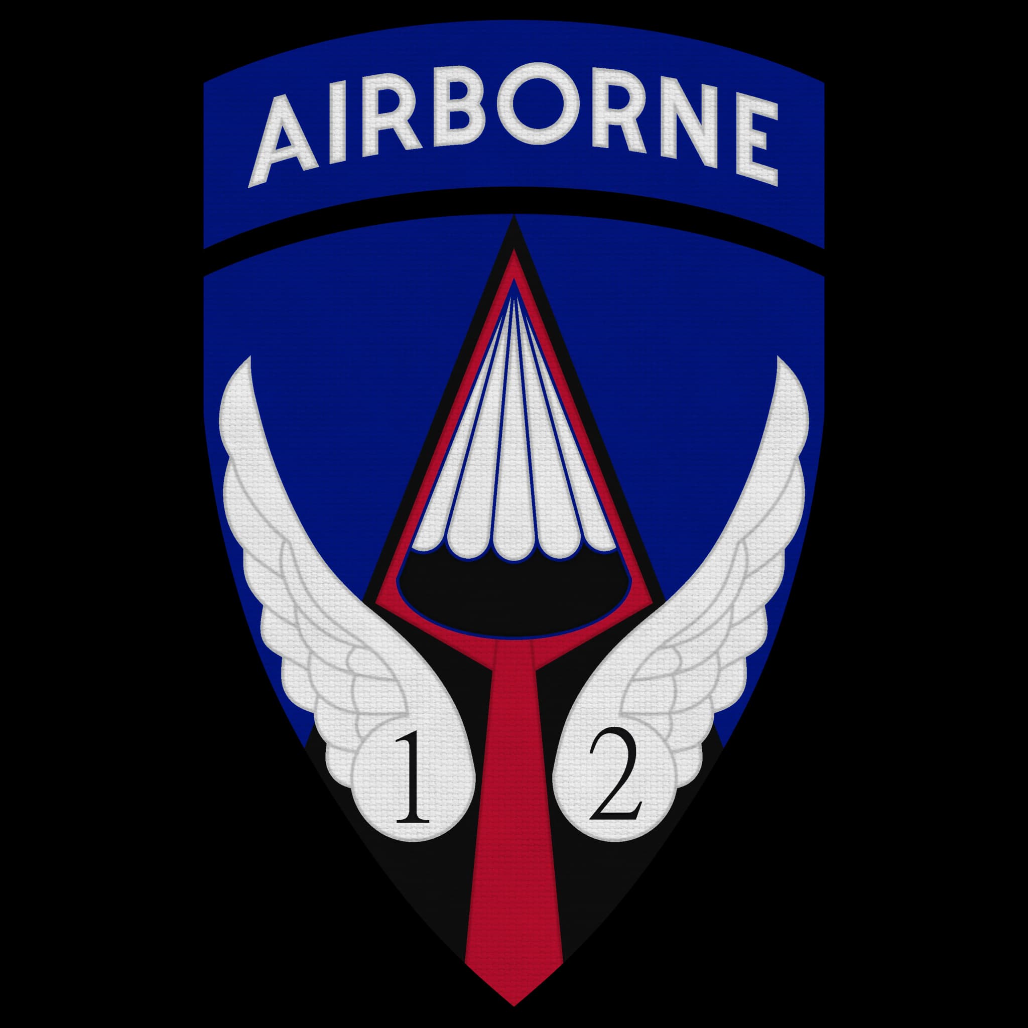 12th Mechanized Airborne Taskforce "Crimson Valkyries" insignia