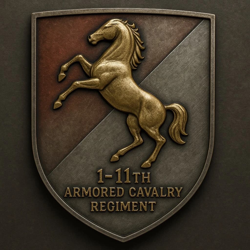 1-11th Armored Calvary Regiment insignia