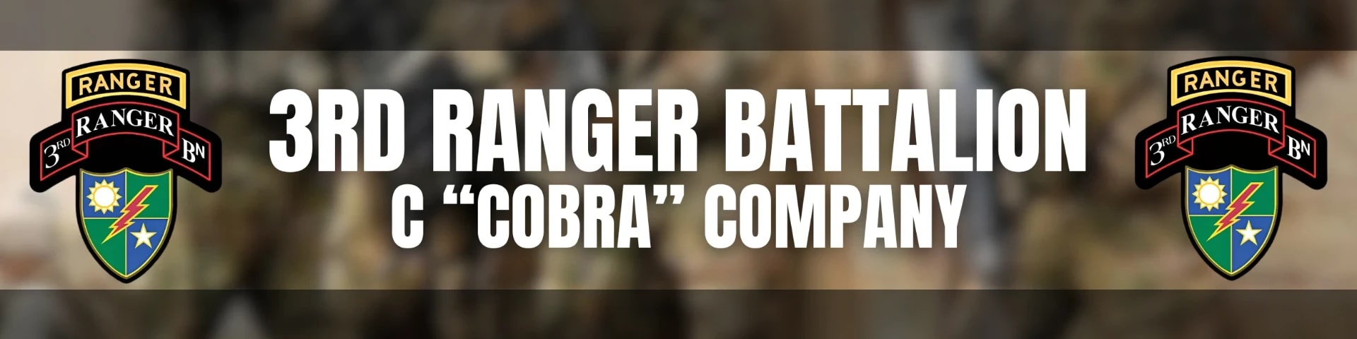 3rd Ranger Battalion, Cobra Company, 1st Rifle Platoon banner