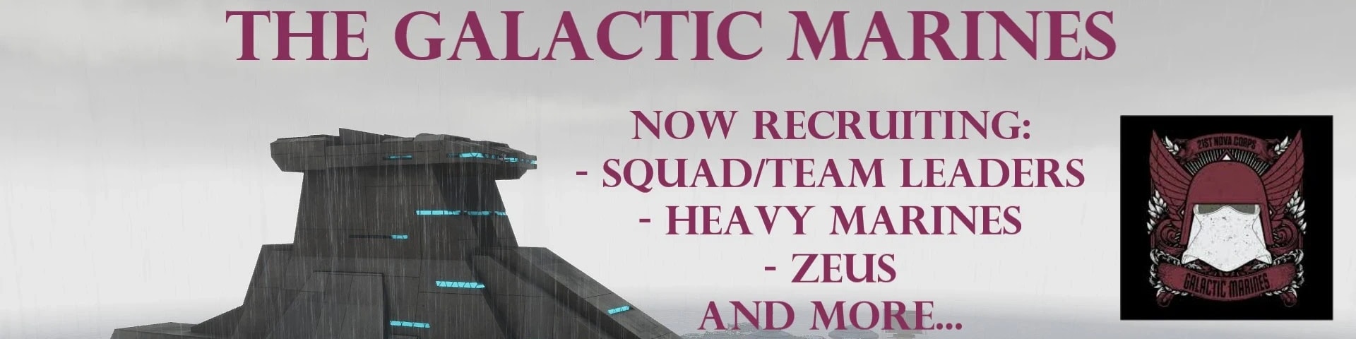 The Galactic Marines banner