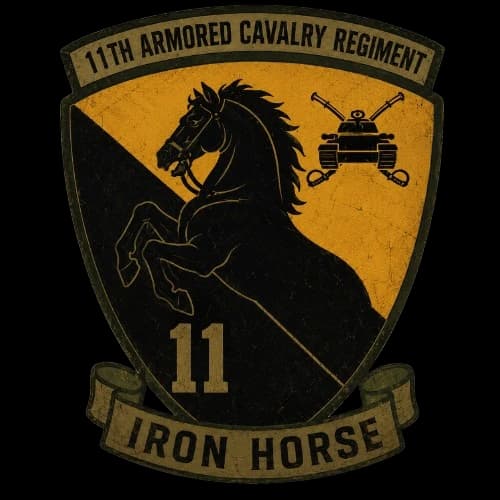 11th Armored Cavalry Regiment - Iron Horse insignia