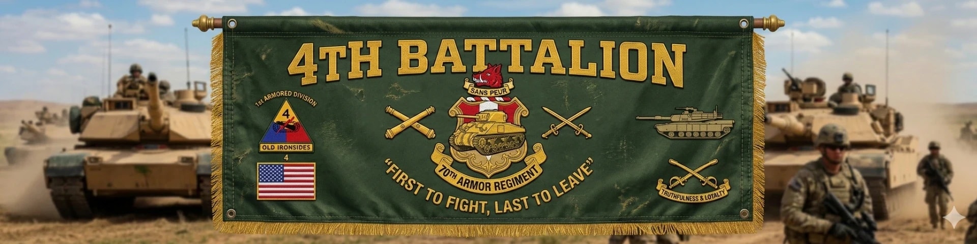 4th Battalion, 70th Armor banner