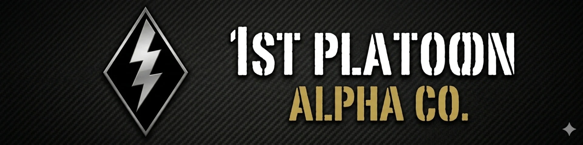 1st Platoon, Alpha Company banner