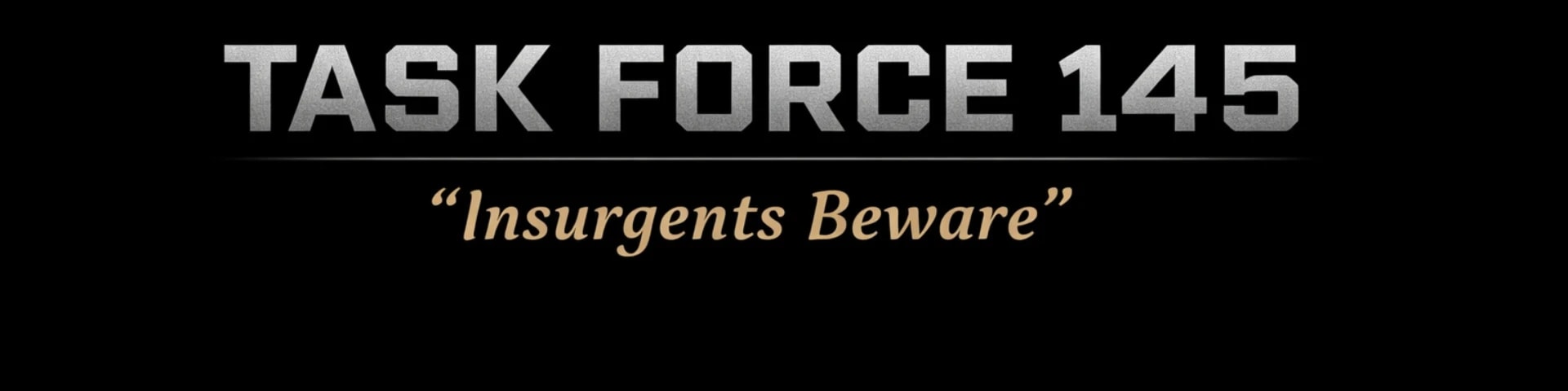 Task Force 145 banner