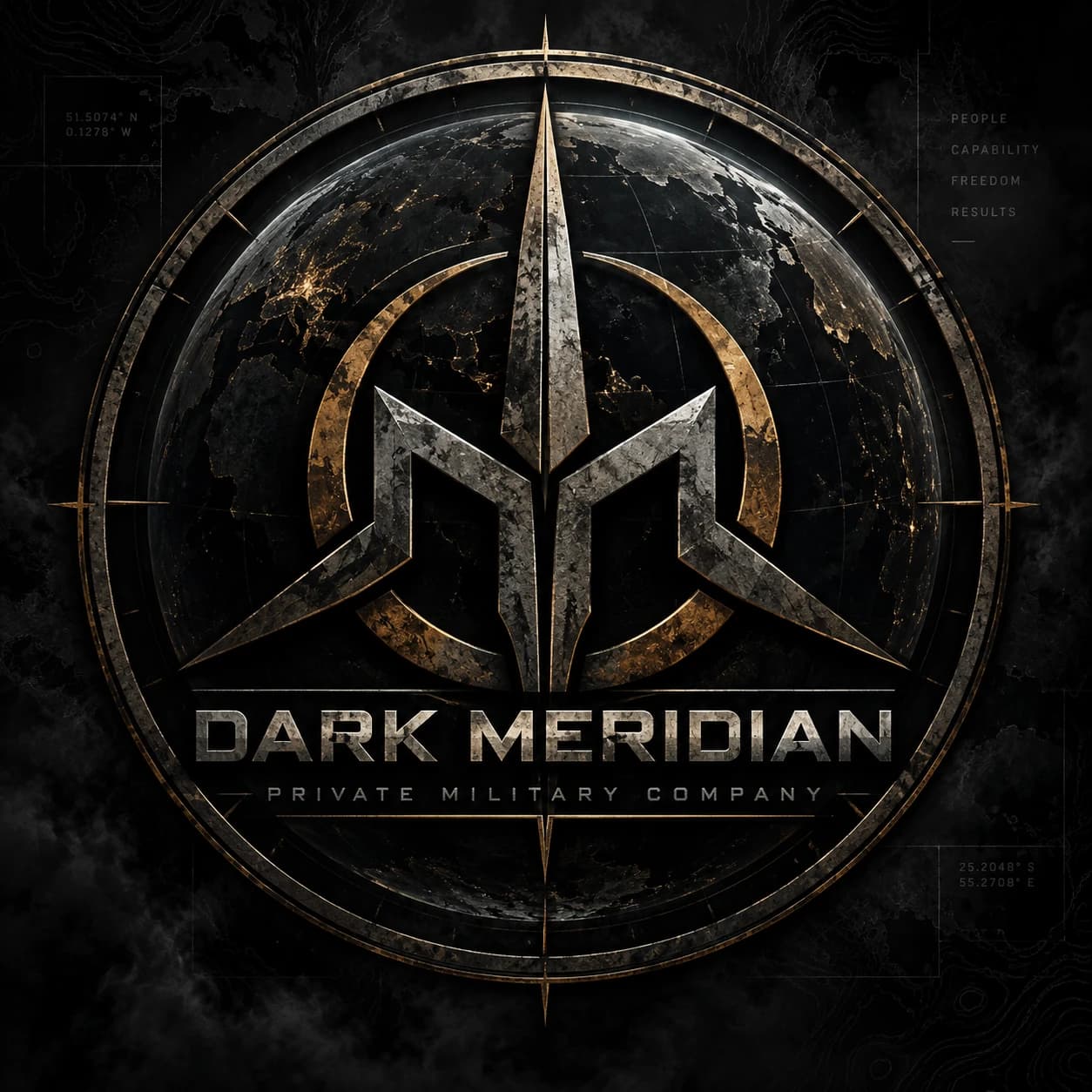 DARK MERIDIAN insignia
