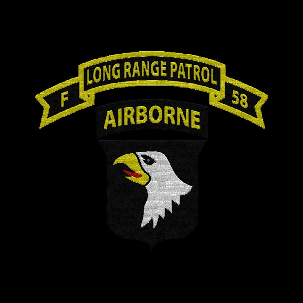F/58th Inf, Long Range Recon Patrol 101st Airborne insignia