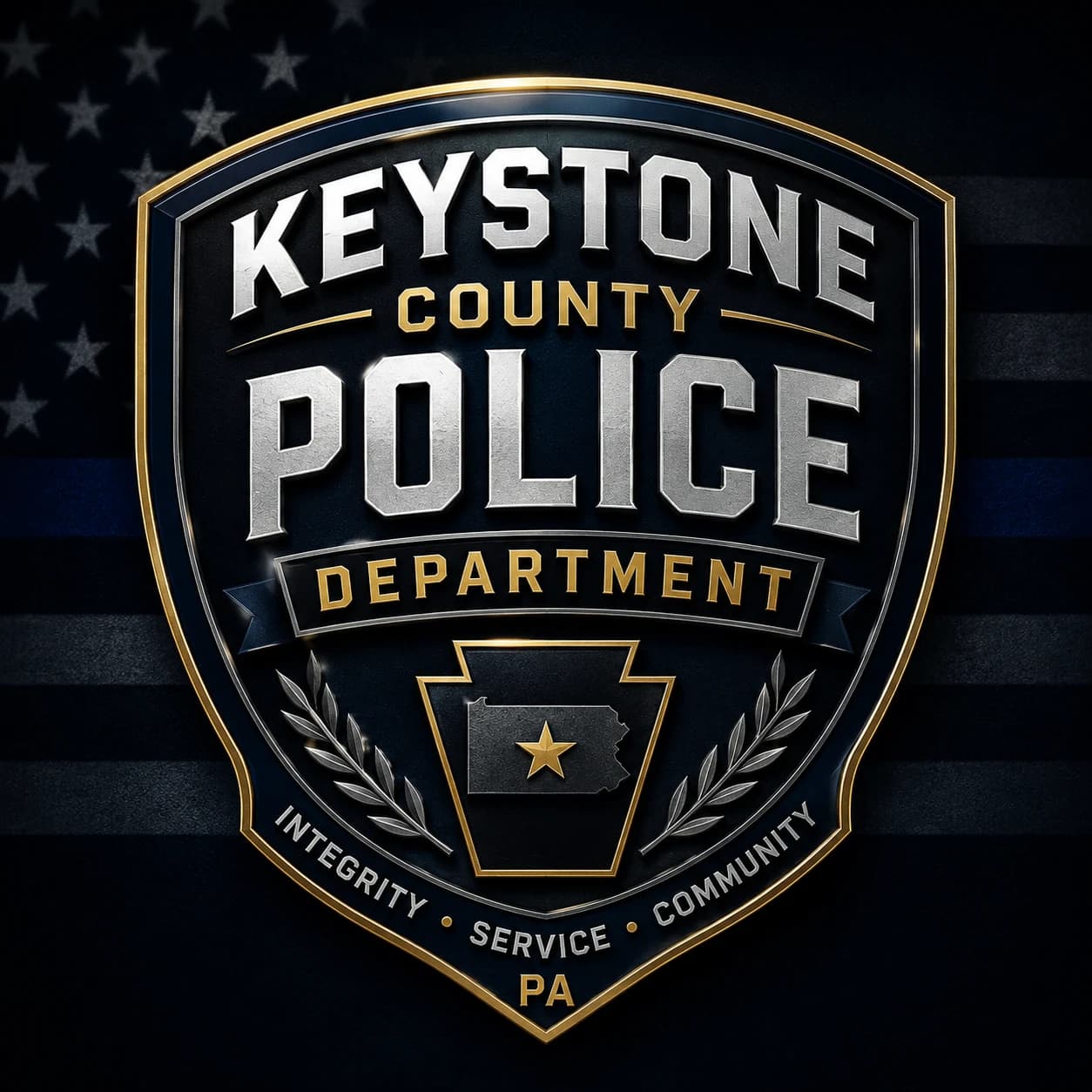 Keystone County Police department insignia