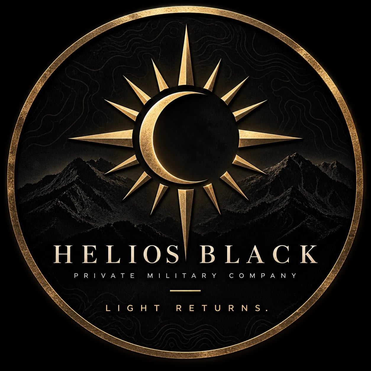 Helios Black insignia
