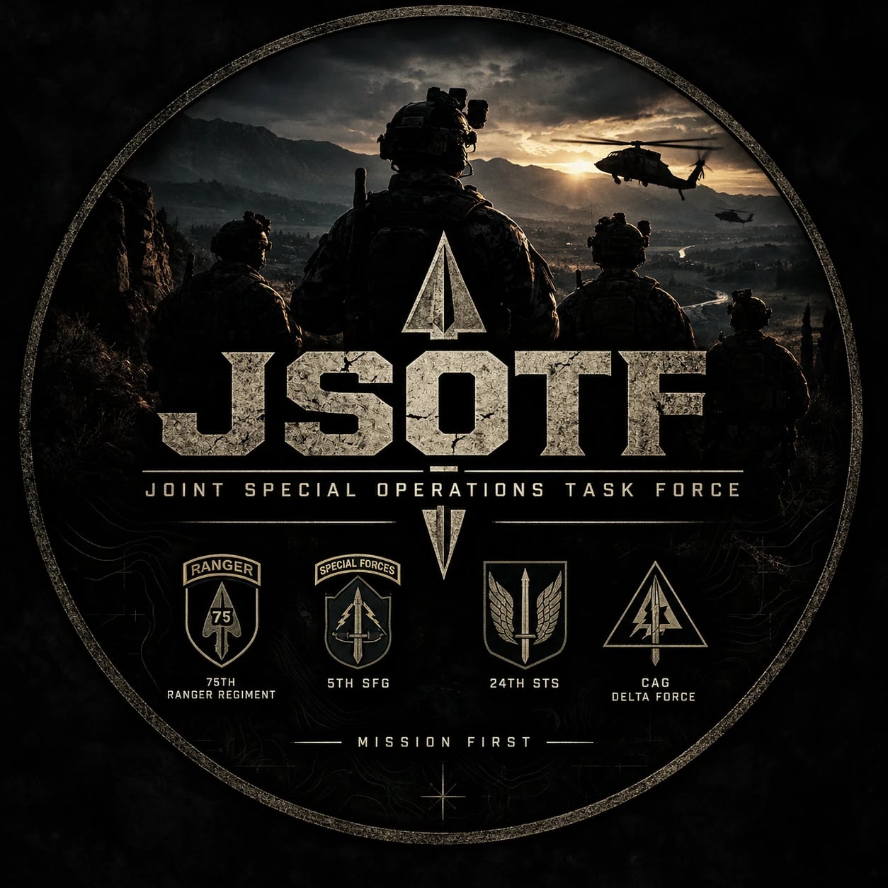 JSOTF ㆍJoint Special Operations Task Force insignia