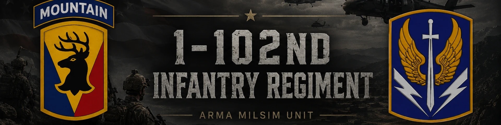 1-102nd Infantry Regiment banner