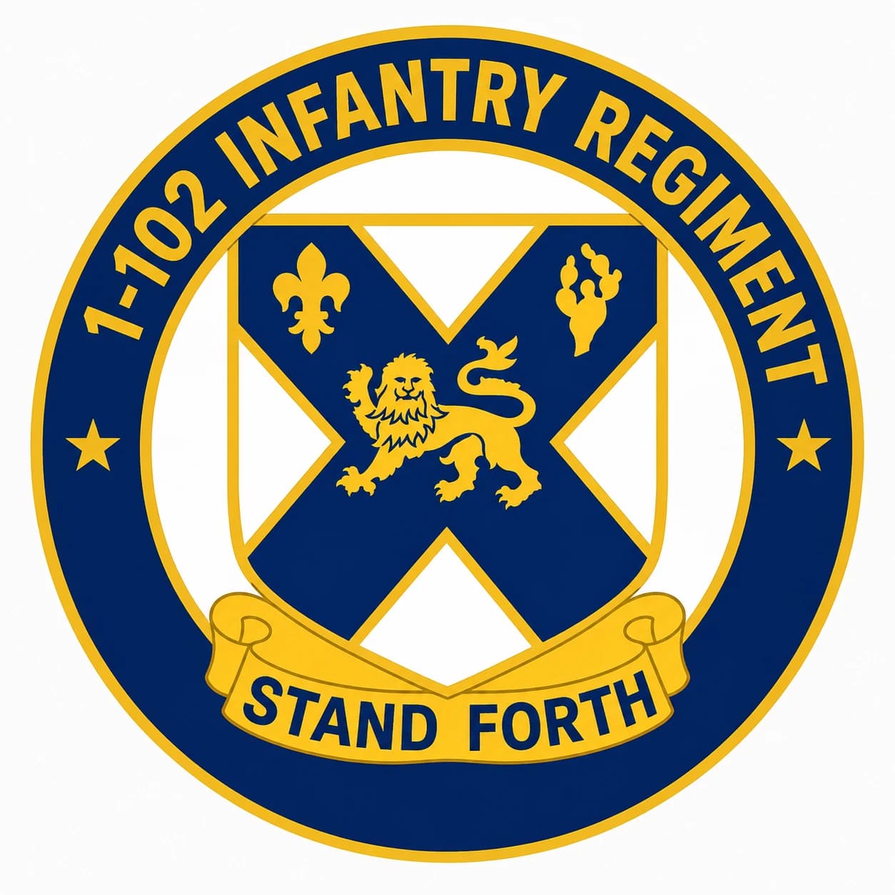1-102nd Infantry Regiment insignia