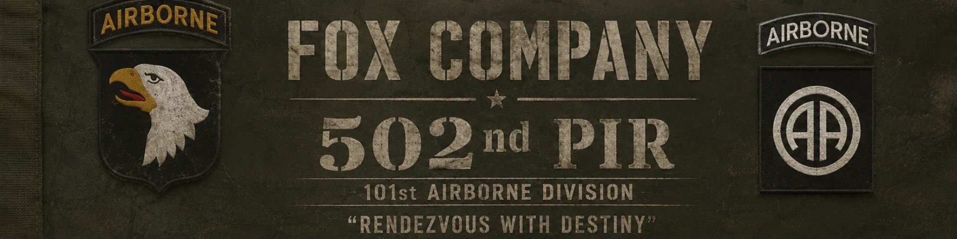 Fox Company 3rd Batt/502nd/101st Airborne banner